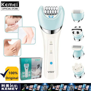 Kemei V-733 Epilator Hair Remover for Women Electric Razor Leg Body Bikini Lady Shaver Facial Underarms Hair Removal Tool