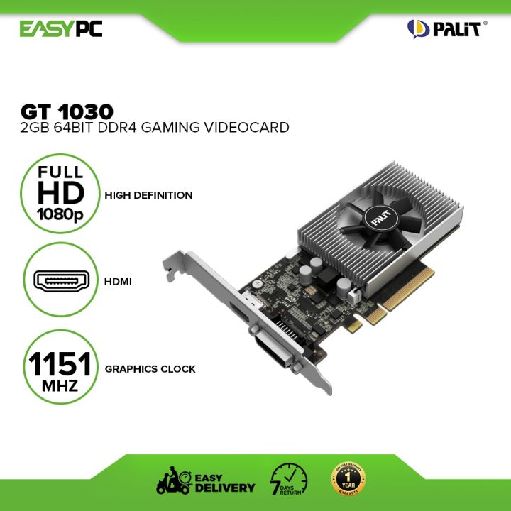 EasyPC | Palit GeForce GT 1030 NEC103000646-1082F 2gb 64bit