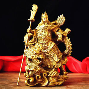 Tượng Quan Công Cưỡi Rồng bằng Đồng Thau cao 21.5 cm nặng 1500g -Phong thủy mang lại sự thịnh vượng trí tuệ và tiền bạc trong kinh doanh
