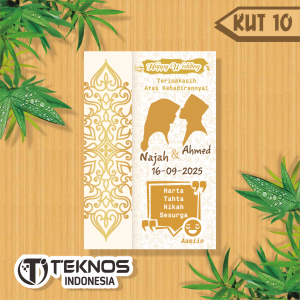 [100 pcs] KARTU UCAPAN PERNIKAHAN SOUVENIR CUSTOM MURAH-SERI 2