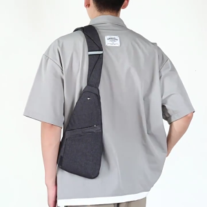 Water Resistant Chest Bag For Men Fashionable Crossbody Purse Single Shoulder Pack For Outdoor Activities