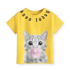 Kaos Anak Laki-Laki Perempuan Motif Terbaru Cat Series