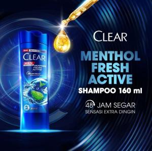 Shampoo Clear Men Cool Sport Menthol 160 ML - CLEAR MEN Shampoo Anti Ketombe Menthol Fresh Activ