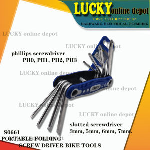 sunAMES S0661 PORTABLE FOLDING SCREW DRIVER TOOLS