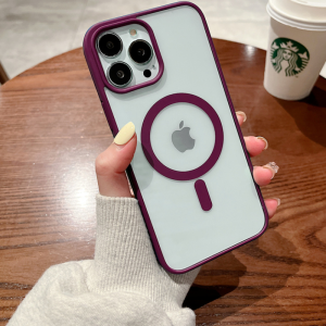 เคสโทรศัพท์มือถือแบบแข็ง ใส กันกระแทก พร้อมแม่เหล็ก สําหรับ iphone เคสไอโฟน 14 13 12 11 pro promax เคสไอโฟน11 เคสไอโฟน11pro เคสไอโฟน11promax