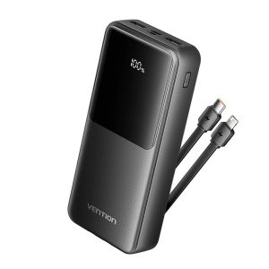 Vention 20000mAh 22.5W Fast Charging Power Bank with PD & QC Portable Battery Pack for Mobile Device