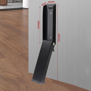 Self Adhesive Kick Down Door Stop Holder Keep Door Open Door Stops for Bottom of Door One Touch Rubber Doorstop