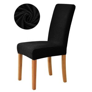STYLISH【PH Stock+COD 】Solid color universal dining chair cover monoblock waterproof high elasticity stretchable seat cover