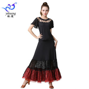 ชุดเต้นรำบอลรูม ชุดเต้นรำสมัยใหม่ ชุดเต้นรำมาตรฐานแห่งชาติ ชุดฝึกซ้อมเต้นรำ ชุดกระโปรงสวิงขนาดใหญ่ ชุดแขนสั้น ชุดเต้นรำ