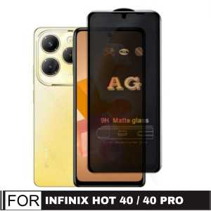 Promo AG Matte Tempered Glass 9H / Screen Protector Anti Glare Infinix Hot 40 / 40 Pro / 40i / Smart 8 2023 / GT 10 Pro 5G / Note 30 / Note 30 Pro / Hot 30 / Hot 30I / Hot 20I / Hot 20 5G/ Tecno Pova 4 / Pova 4 Pro / Pova Neo 2