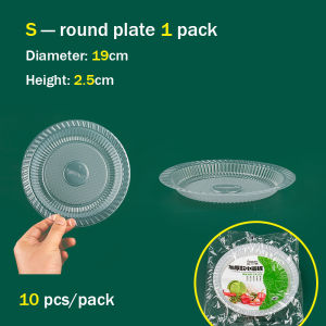 (10Pcs) 8/9" Inch PP Plate /Disposable Clear Plastic Plate /Pinggan Plastik Pakai Buang /Party Supplies