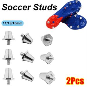 SKJK 2Pcs M5 Thread Football Boot Spikes 11/13mm Aluminum Soccer Shoe Studs Non Slip Soccer Boot Cleats for Athletic Sneakers
