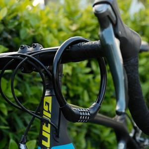 【New Arrival】 High-Strength Bicycle Lock 4 Digit Combination Steel Cable Lock for MTB and Road Cycling Security