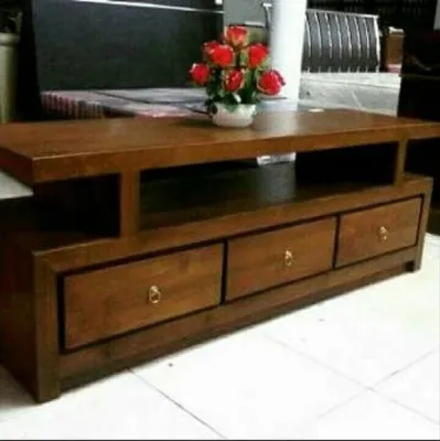 Bufet Jati Minimalis Glossy