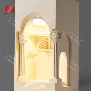 Đèn Thạch Cao Cung Điện 3 Chế Độ Màu Decor Hành Lang Tường Lối Đi Phòng Khách Tinh Tế