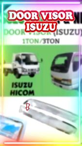LOSERI PREMIUM Chrome Truck Lori KROM Isuzu NLR PRO NPR PRO Chrome Door Visor 1 Set 2Pcs 1Ton 3Ton Aksesori Lori