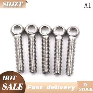 SDJZT 5pcs stainless STEEL Machinery Shoulder Lifting Eye Bolt M5 M6 M8 M10 M12