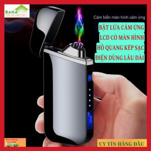 BẬT LỬA CẢM ỨNG LCD CÓ MÀN HÌNH HỒ QUANG KÉP SẠC ĐIỆN DÙNG LÂU DÀI "BAHAMAR" có cảm biến thông minh bảo vệ lõi pin an toàn sử dụng