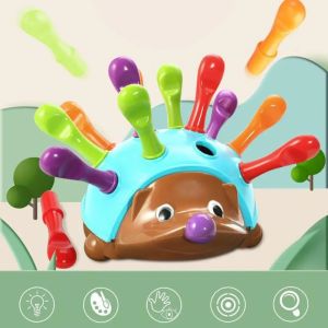 Toddler Montessori Fine Motor Toys Sensory Hedgehog Toys Baby Preschooler Educational Motor Skills Toys Kids Gift