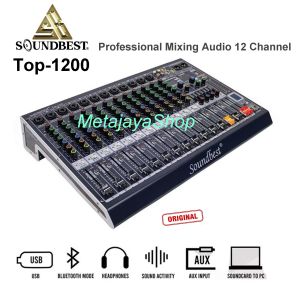 Profession Mixer Audio Soundbest Top-1200 Mixing TOP1200 12 Channel