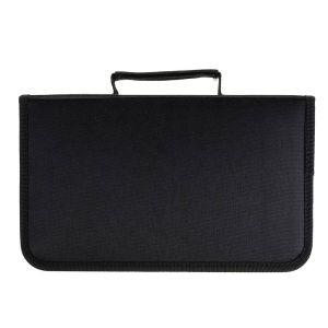 YUNLILI with Carry Handle Durable Game Accessories Case CD DVD VCD Storage Bag Organizer Wallet Holder
