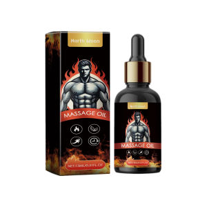 Mens Massage Oil - Moisturizes and cares for intimate moments with a natural formula that enhances comfort and relaxation.