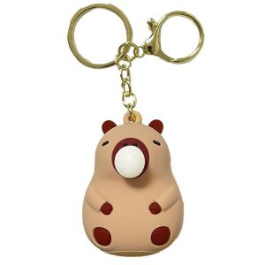 2024 Capybara Squeeze Fidgets Toy Inner Ball Cartoon Blow Bubble Novelty TPR Toy Accessories  Stress Relief DIY Decompression Toy