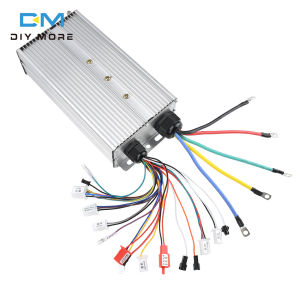 ตัวควบคุมแบบไร้แปรงถ่านอัจฉริยะ48V 60V 72V 84V 5000W สองแถว24 W Diymore