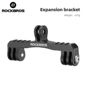 ROCKBROS xe đạp đường trường máy tính khung cho Garmin wahoo bryton Tích hợp ghi đông Hợp kim nhôm xe đạp giá gắn máy tính chủ đèn đầu xe đạp máy ảnh mở rộng Giá giữ điện thoại
