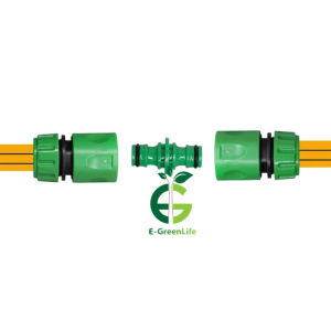 Phụ kiện khớp nối nhanh 2 đầu ống mềm kết nối ống 16mm - chất liệu nhựa cao cấp bền đẹp E-Greenlife