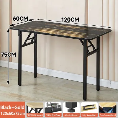XUXU Foldable Table Dining Table Computer Table Wooden For Room Office Table sturdy and durable No installation required Portable Foldable Dining Table table ng pagkain