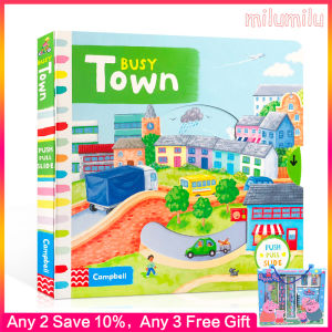 Busy Townหนังสือนิทานการศึกษาเด็กปฐมวัยหนังสือOriginalหนังสือภาษาอังกฤษ