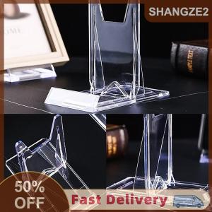 【E-WOITD】 ขาตั้งโชว์แบบใสที่ยึดจานพลาสติกใสปรับได้ขาตั้งกรอบรูปราวแขวนสำหรับงานแต่งงานวันเกิดของตกแต่งบ้าน