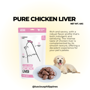 Luscious Recipe Steamy Chomps Pure Meat Beef Liver Steamed Meat For Dogs and Cats Food Toppers