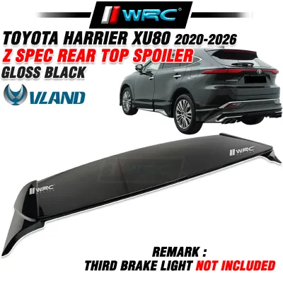 Vland Toyota Harrier XU80 2020 - 2026 Z Spec Rear Top Spoiler ( Gloss Black )