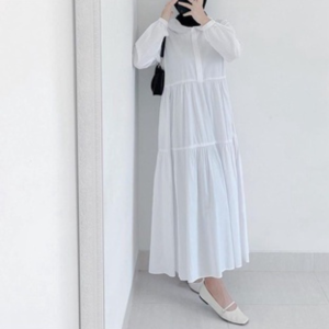 SABRINA FASHION - Syawitri Dress Wanita Korean Style Busui Ruffle Gamis Wanita Kekinian Terbaru 2023