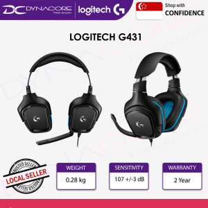 LOGITECH G431 7.1 Surround Sound Wired Gaming Headset (2Y)