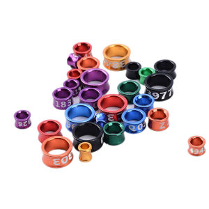 pamelaea 10Pcs Parrot Leg Rings Pigeon Foot Rings Bird Parrot Feeding Identification
