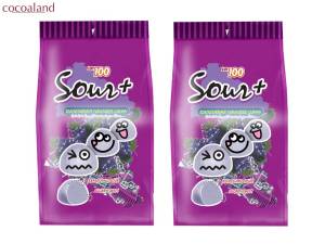 Lot 100 Sour + Gummy Blackcurrant 100gx 2 packs