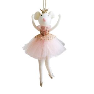 VOPPER Fabric Christmas Girl Ornament Doll Mesh Girl Hanging Pendant Holiday Accessory Tulle Skirt Christmas Tree Decor Christmas Tree Decoration