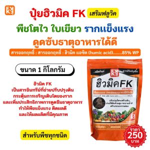 ปุ๋ยเกษตรปลอดภัย ฮิวมิค FK สำหรับต้นข้าวโพด พืชแข็งแรง ผลผลิตเพิ่มขึ้น ลดสารเคมี ใช้ได้ทุกพืช