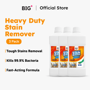 BIG+ Heavy Duty Stain Remover (3x1000ml) Toilet Bowl Cleaner Rust Cement Mold Limescale Water Stain Remover Outdoor Floor