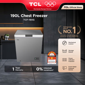 TCL 130/190/280/438L Chest Freezer with Big Space Mechanical Control TCF-130G TCF-190G TCF-280G TCF-438G