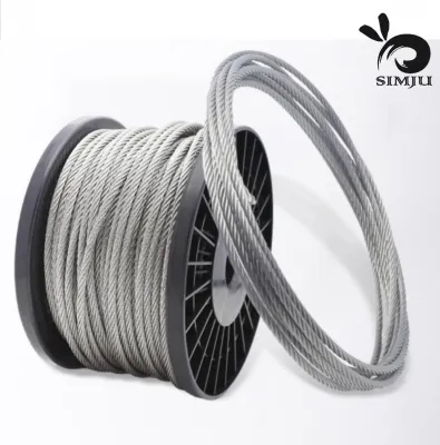 304 Stainless Steel Wire Rope 7x19 Structure Rope (Sell By Meter)