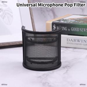 [COD] shiou ไมโครโฟน POP FILTER คอนเดนเซอร์ไมโครโฟน PC สตูดิโอบันทึกเสียงกระจกหน้ารถโลหะ
