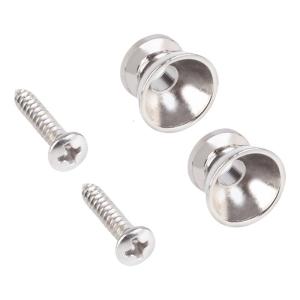 2Pcs Phong Cách chuông bạc Hình Dạng Dây Đeo Nút Skidproof Dây Đeo Khóa Đàn Guitar Khóa Thích Hợp Cho Khác Nhau Kỹ Năng Cấp