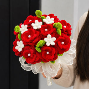 Tự Làm - Set vật liệu làm bó hoa cưới hoa chụp studio bó hoa kẽm nhung làm quà tặng lễ tình nhân S1155