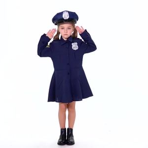 Halloween costumes for kids cosplay cute uniform Girls slim-fit long-sleeved uniform jumpsuit