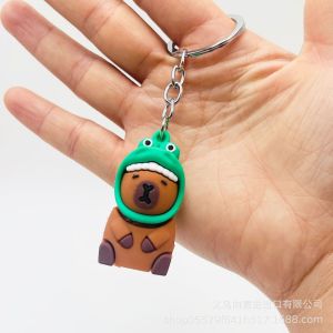 Capybara Capybara Plush Toy Keychain Charm Cute Couple Creative Cartoon Car Bag Small Gift Ornament