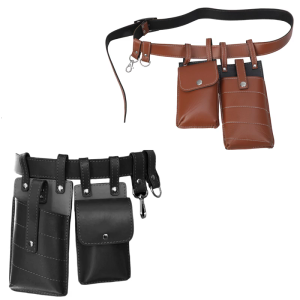 Vintage Medieval Leather Waist Purse Bag With Leather Belt Steampunk Waist Pouches Side Pack Medieval Leather Phone Bag